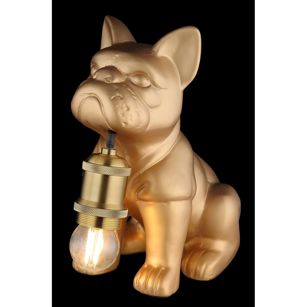 Tafellampje Dogo hond goud Globo 9007371566327