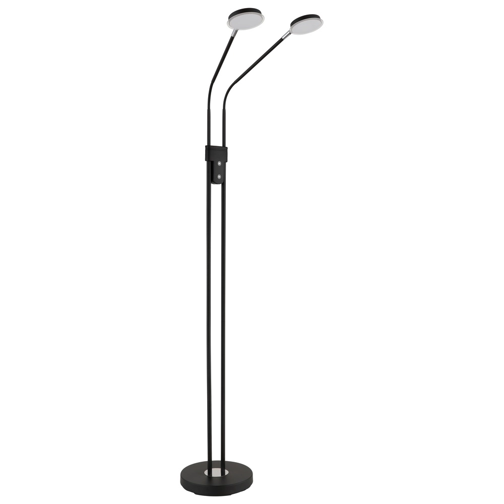 Leeslamp dubbel Silvio zwart Globo 9007371580378