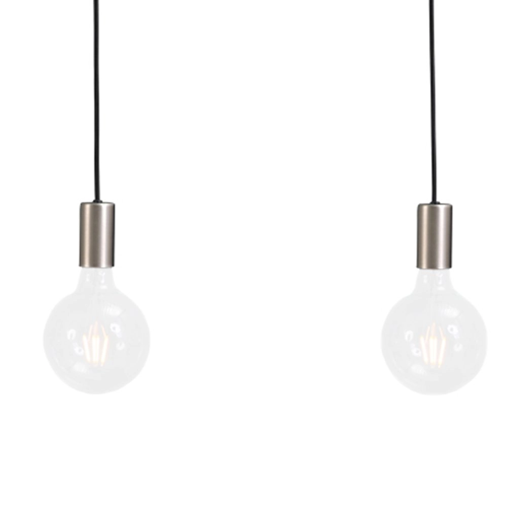Hanglamp Concepto 3-lichts zwart met metaalgrijs Masterlight 8718121142449