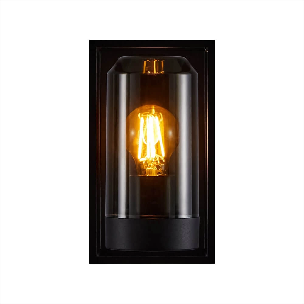 Black outdoor lamp Griffin with smoke window Nordlux 5704924010781