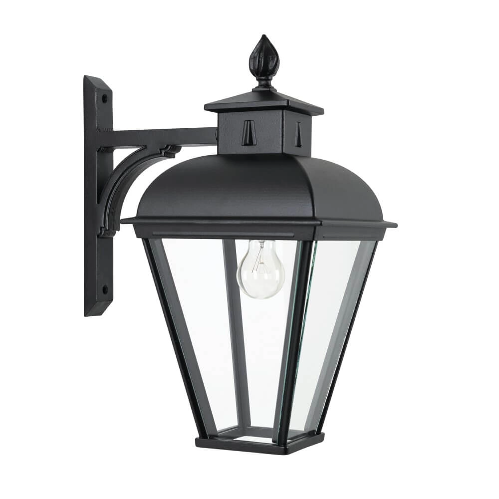 Oudhollandse muurlamp Vondel 47cm - zwart