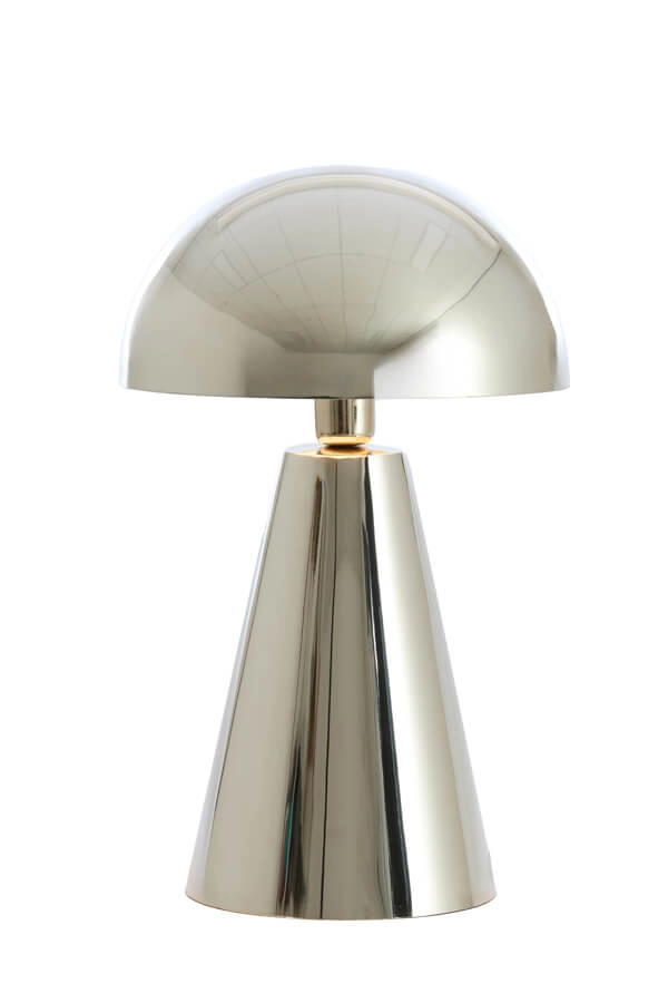 Design tafellamp Surrina zilvergrijs Ø 31cm