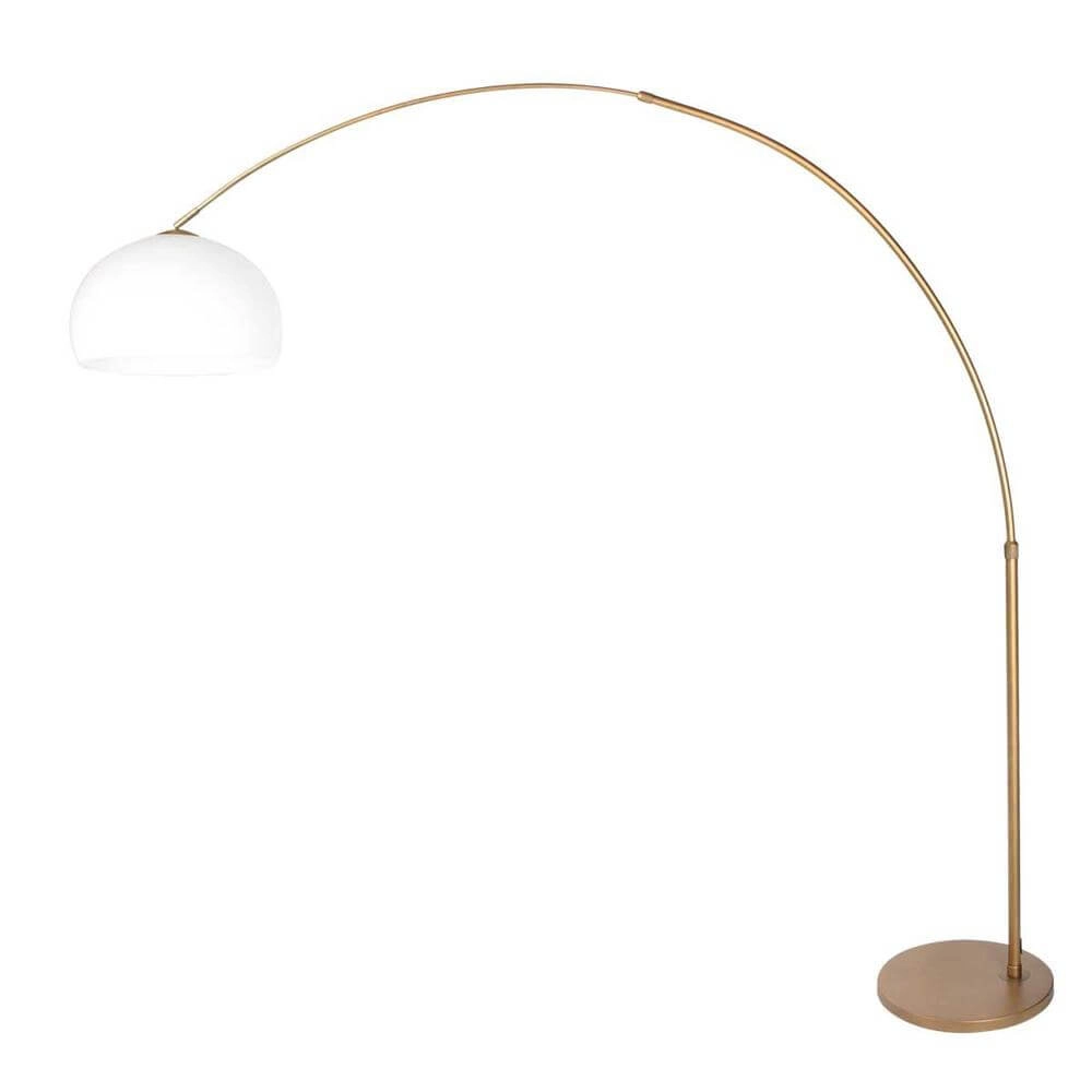 Booglamp Sparkled Light brons met bol witte kap Steinhauer 8712746179828