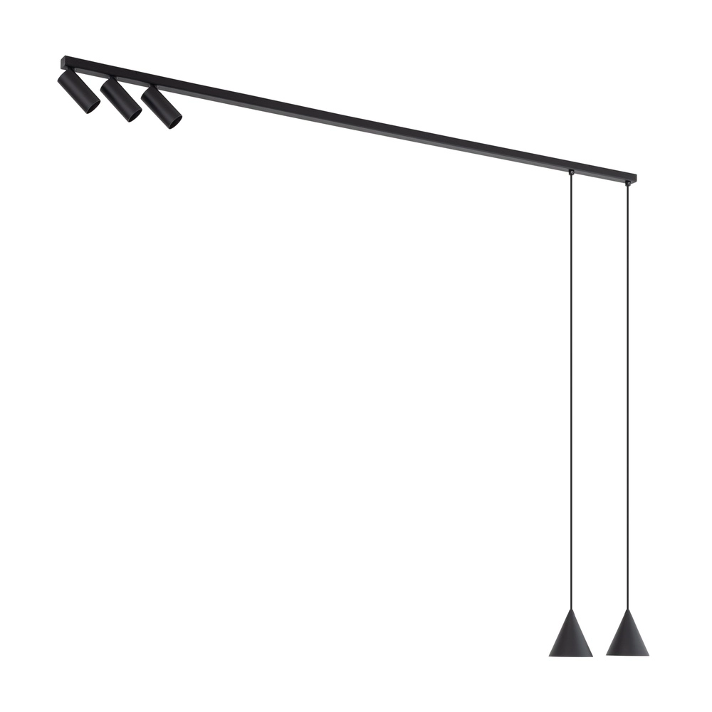 Plafond- en hanglamp Fourty zwart Lyora 5903139114486