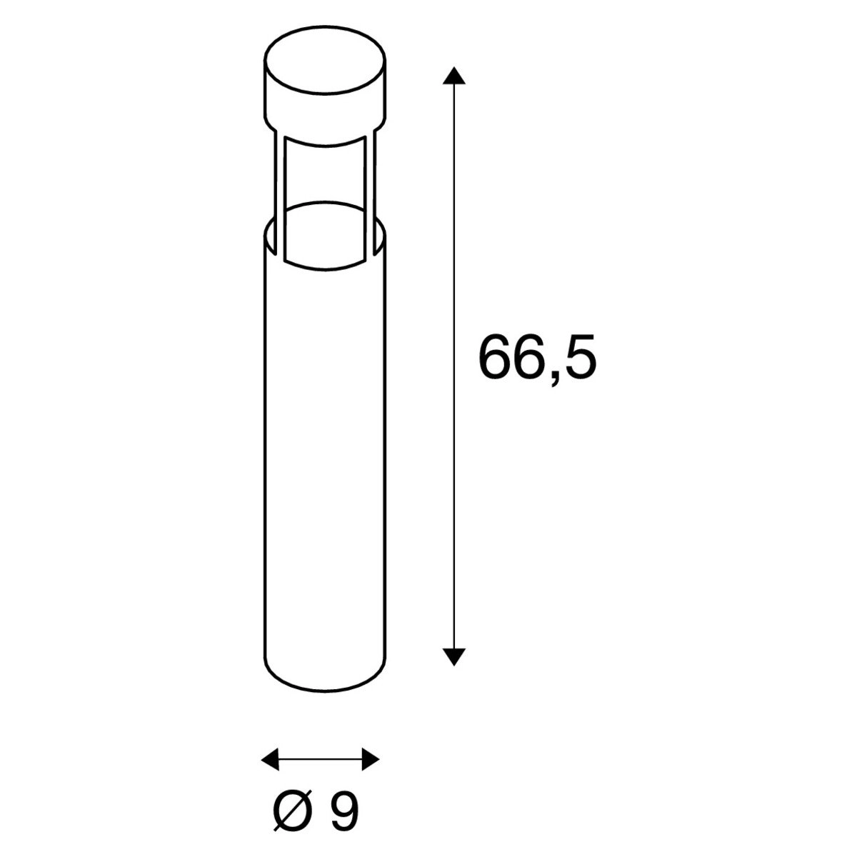 Led terraslamp Slots 65 SLV 4024163131308