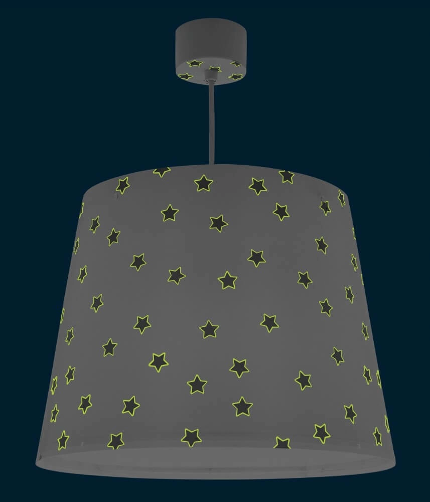 Kinderkamer hanglamp Star Light wit met soft grijs Dalber 8420406003092