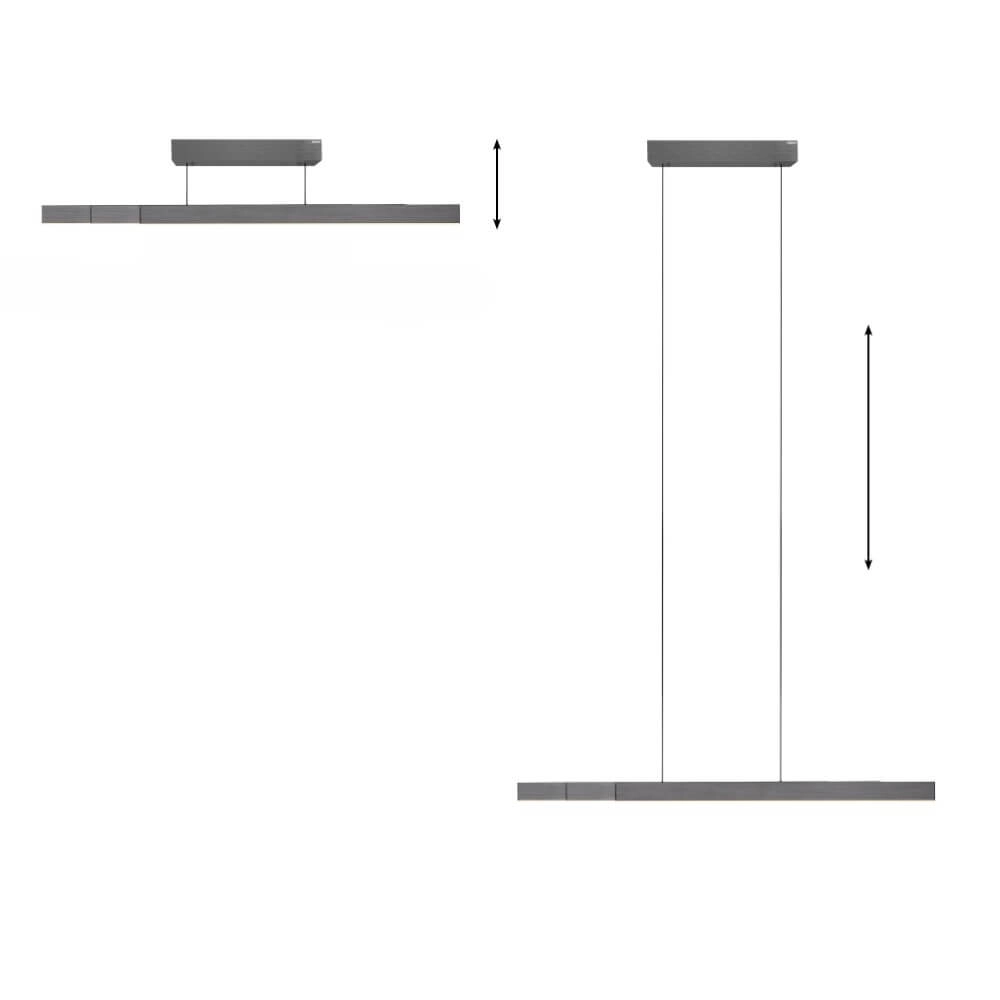 Design hanglamp Pure Moto-Rise grijs Paul Neuhaus 4012248366653