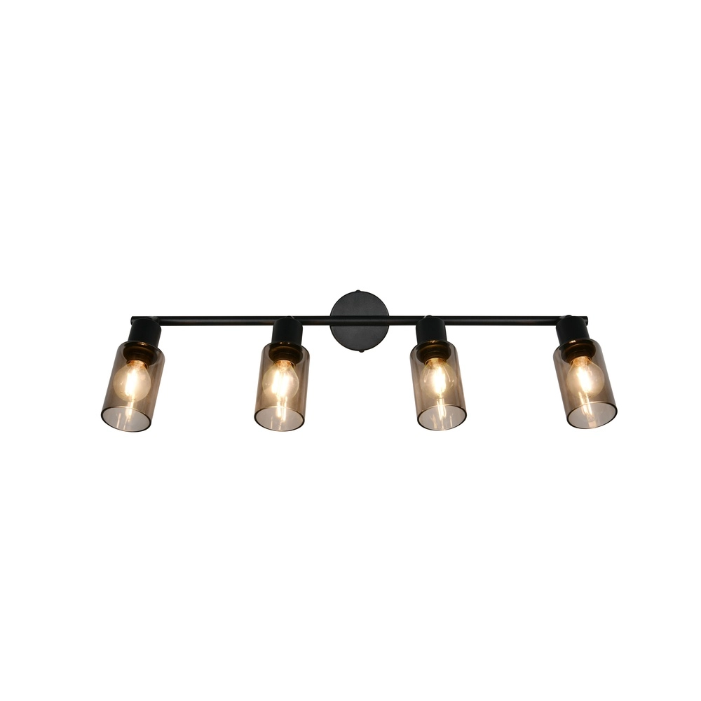 Design plafondlamp Mars 4-lichts zwart Trio 4017807670516