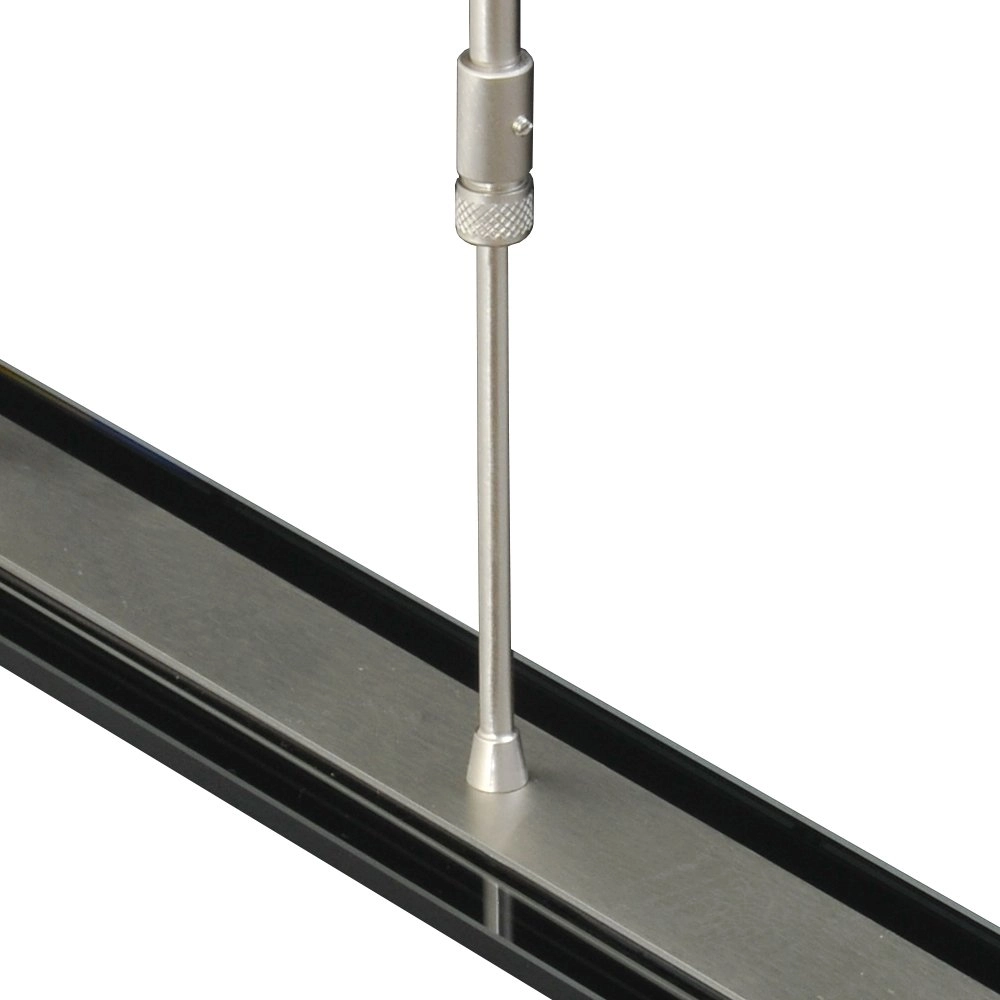 Eettafel lamp Vigo 100cm nikkel met zwart Masterlight 8718121182391