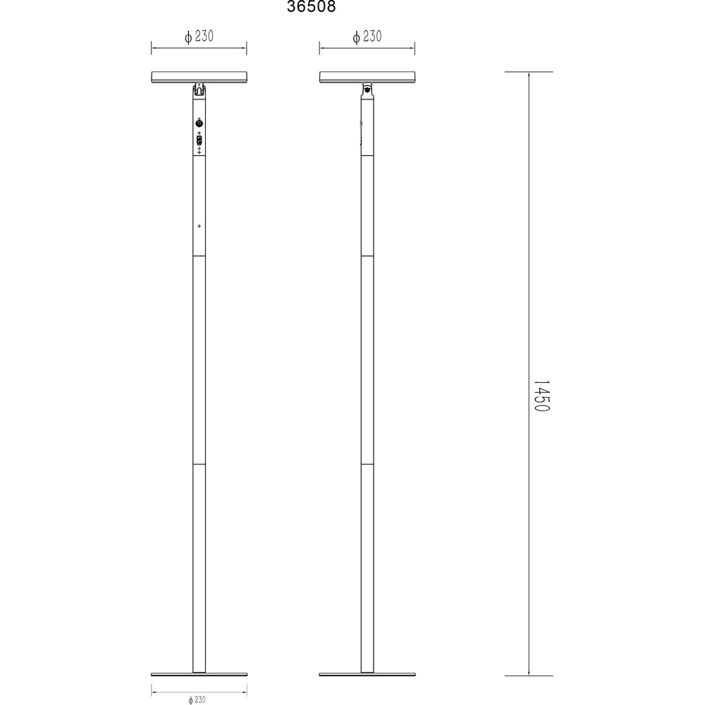 Staande buitenlamp Dynaro zwart Globo 9007371516520