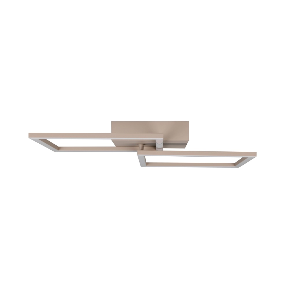 Moderne plafondlamp Trail 60cm zand bruin Trio 4017807713572