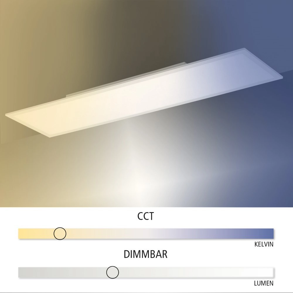 Design plafonnière Flat 120 x 30cm Just Light 4043689938529