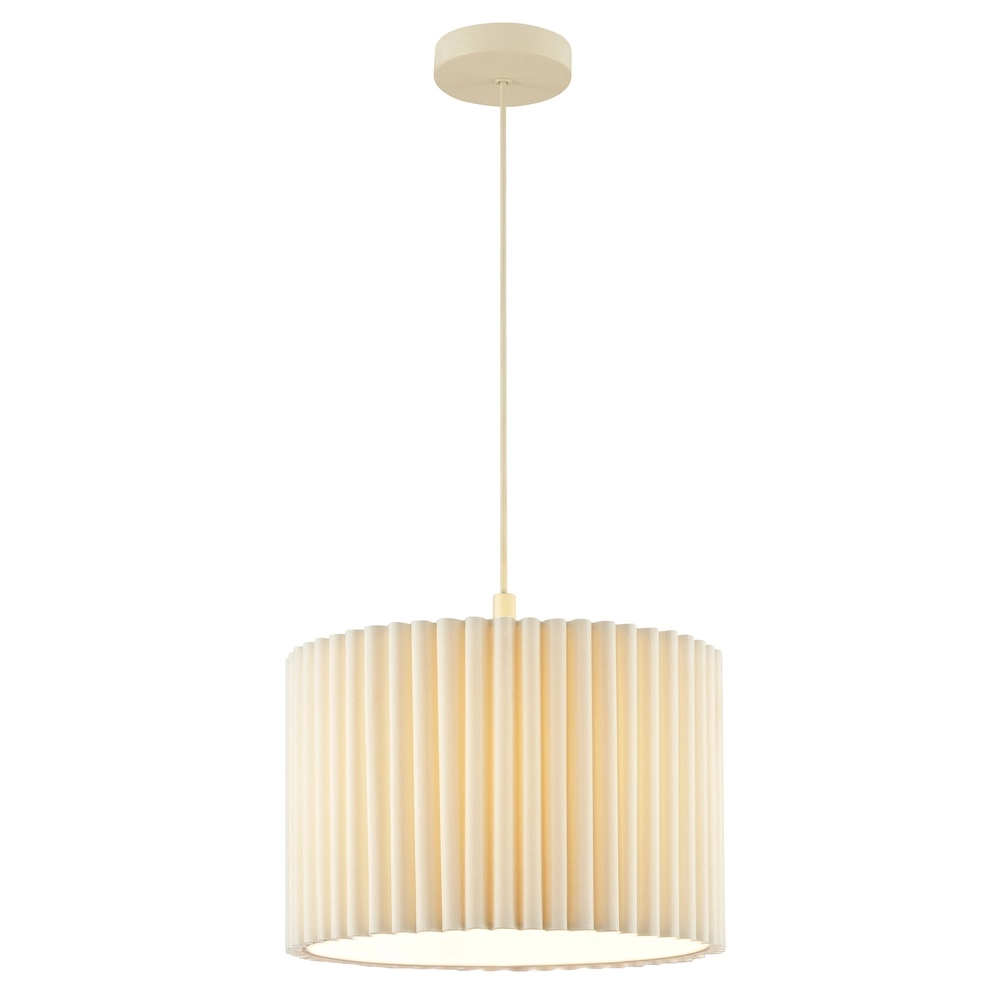 Japandi hanglamp Velin Ø 35cm zand bruin