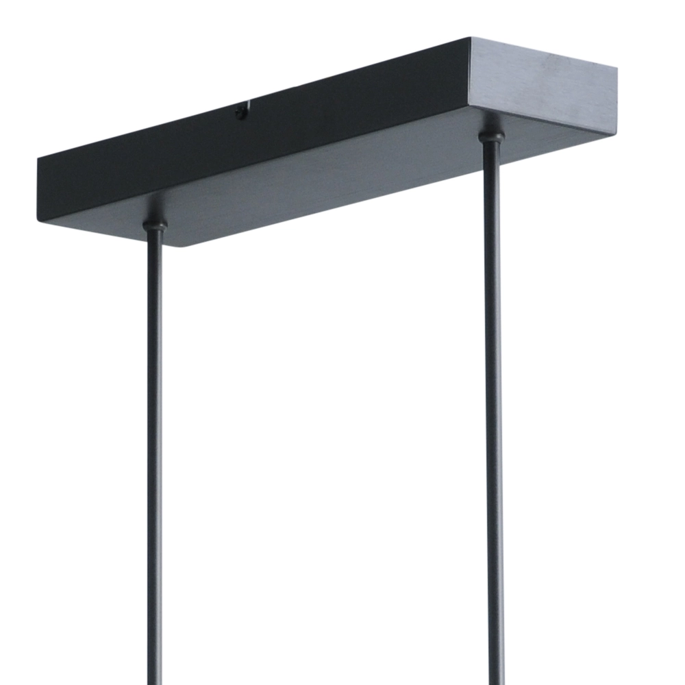 Hanglamp Oak zwart nikkel met hout 104cm Masterlight 8718121201863