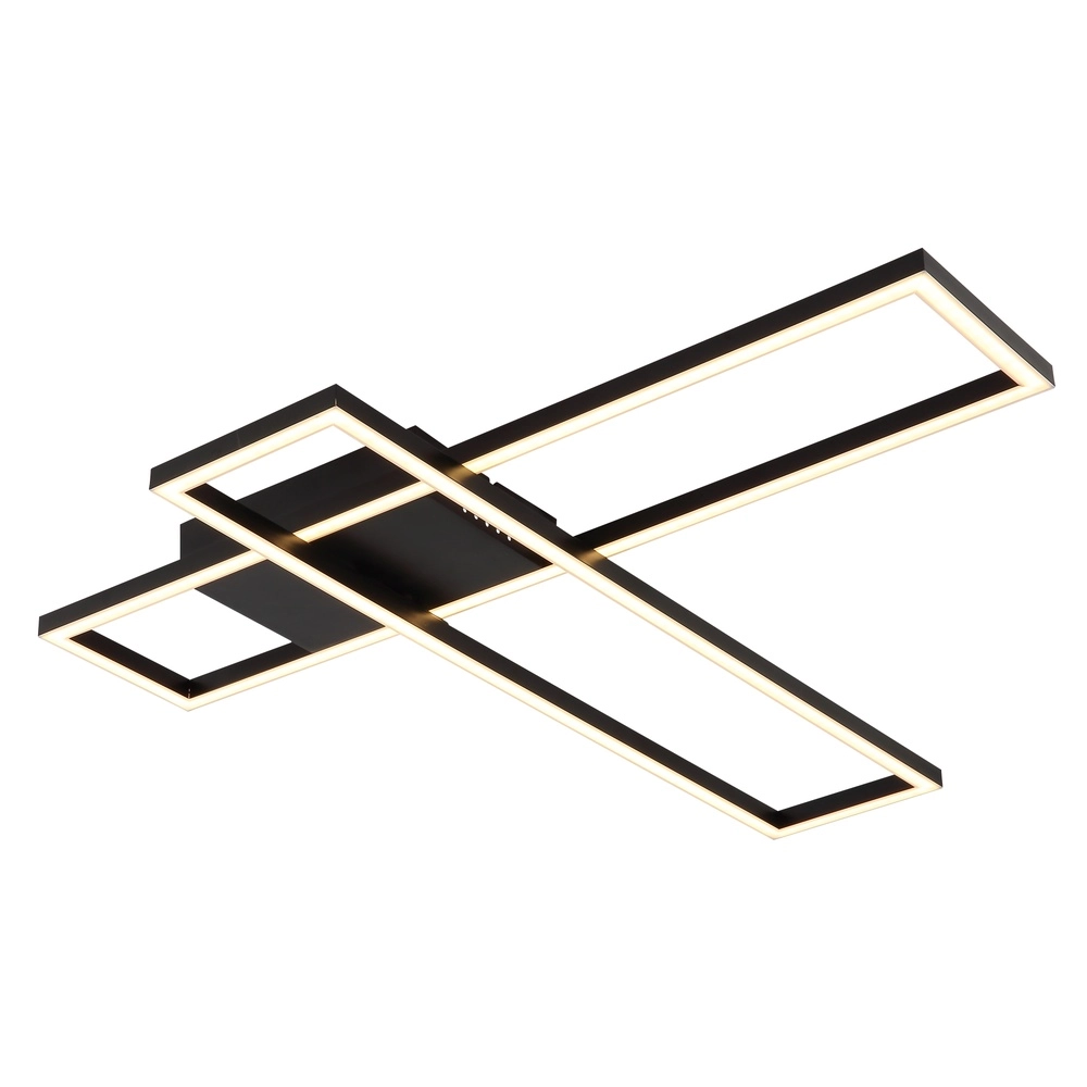 Moderne plafondlamp Tatjana zwart Globo 9007371566310