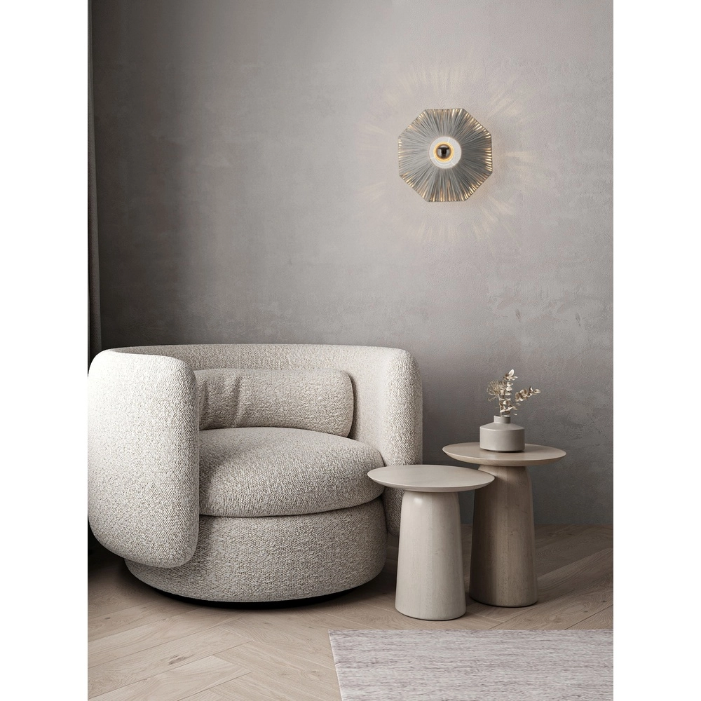 Wandlamp Elvio grijs Ø 30cm Lyora 5212017493866