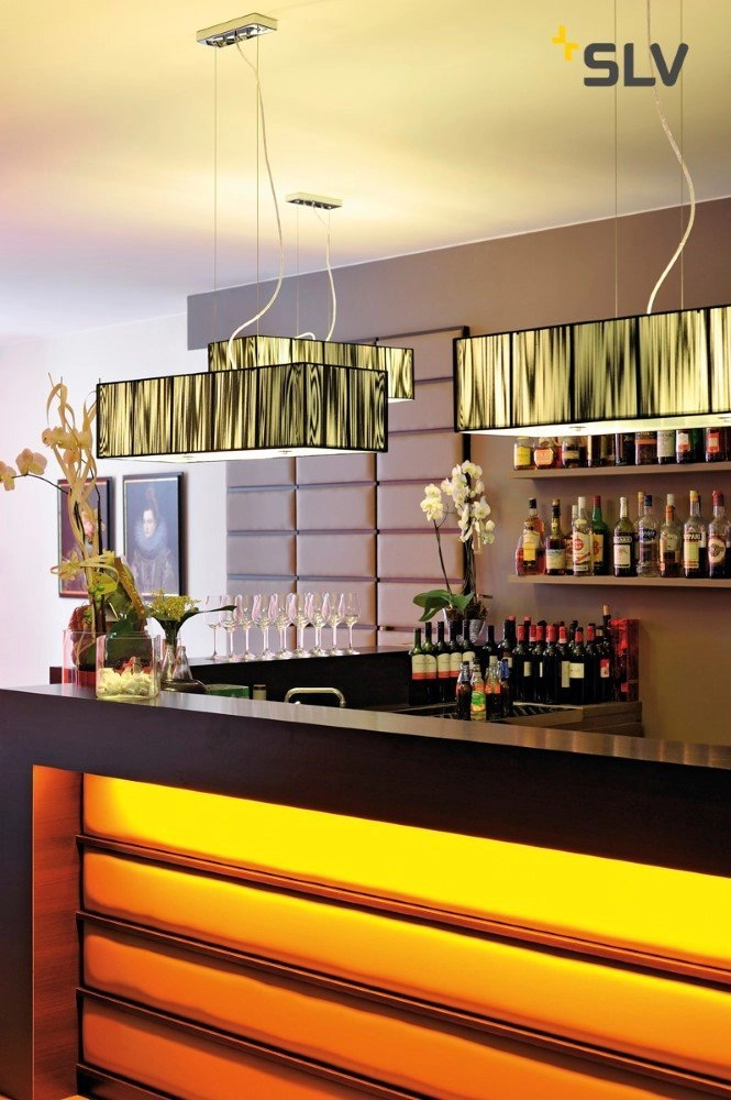 Led hanglamp Q-Line dimbaar 142cm zwart SLV 4024163196116