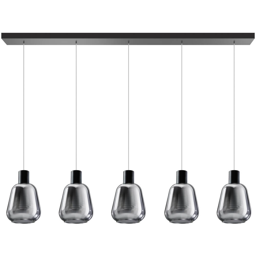 Eettafel lamp Gary glas