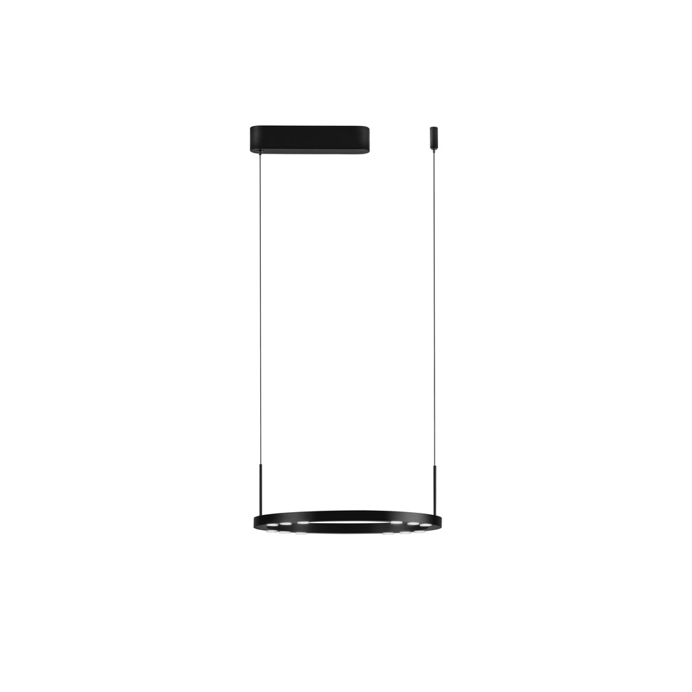 Strakke hanglamp Lunette zwart Ø 40cm Lyora 5212017465184