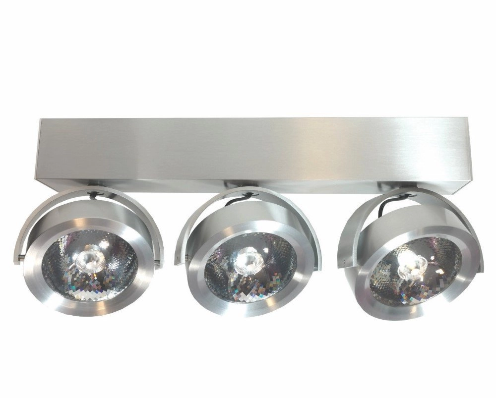 Led opbouwspot Dutchess 3x13w - 2700K - 40cm metaalgrijs