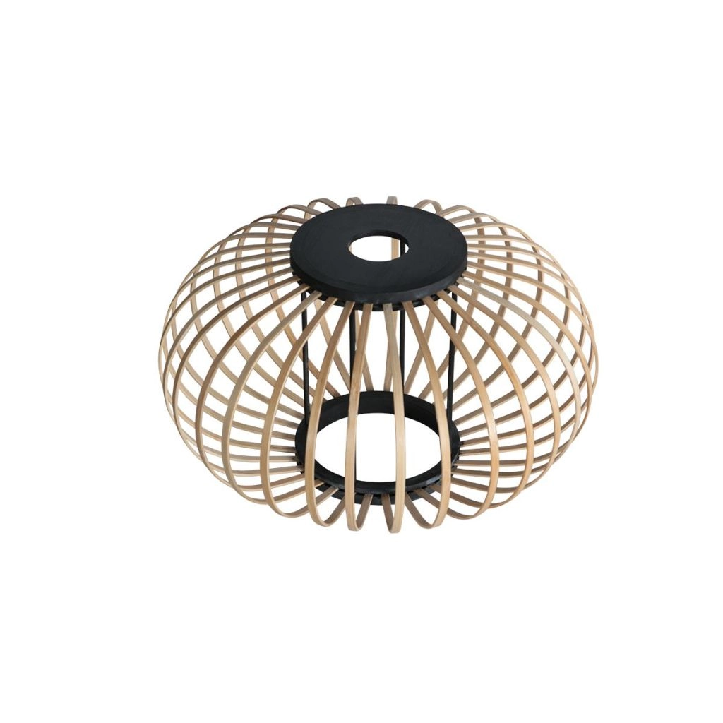 Hanglamp 5-lichts Silva met bamboe kappen Steinhauer 8712746183184