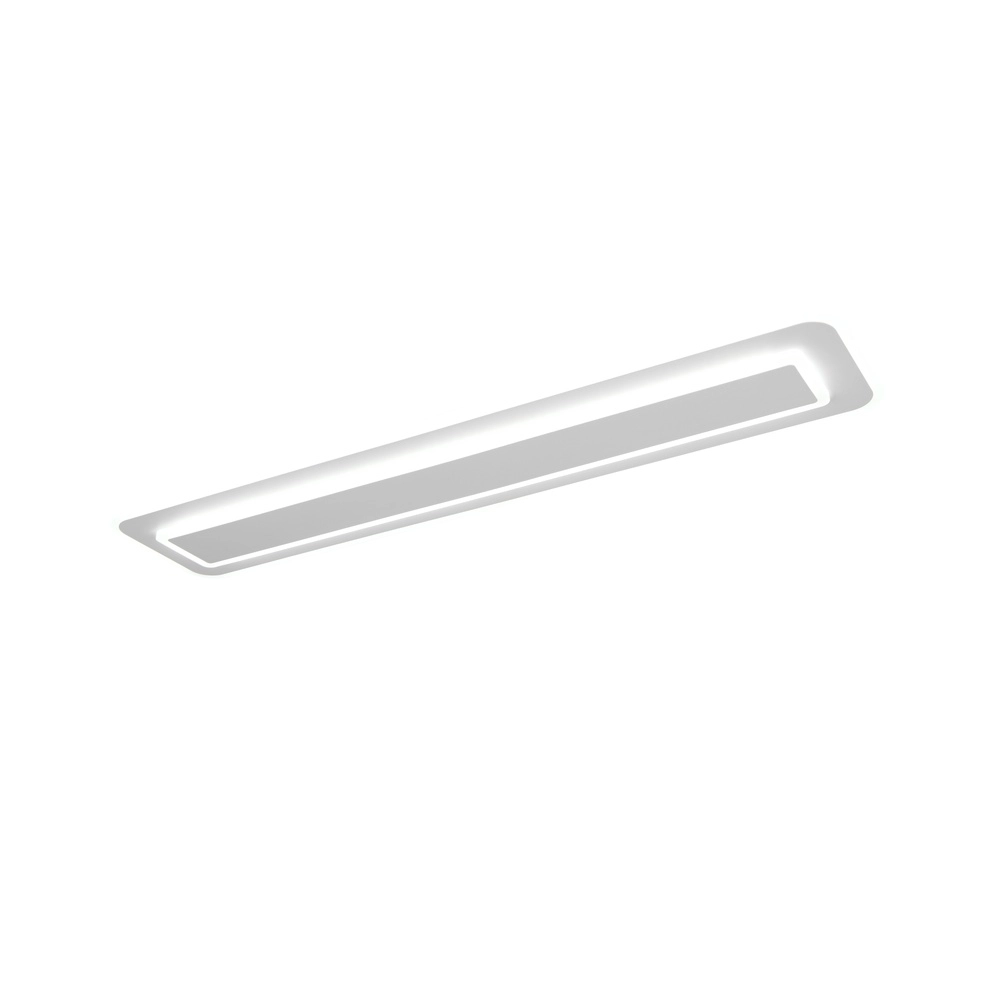 Moderne plafondlamp Riva wit 90cm Trio 4017807682953