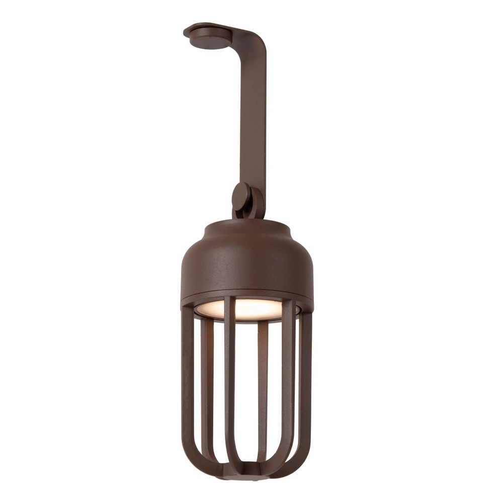 Oplaadbare wandlamp Wells roestbruin Lucide 5411212334121