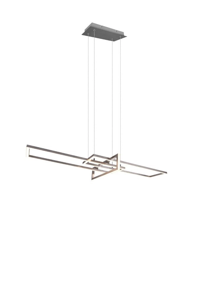 Led hanglamp Salinas 110cm metaalgrijs Trio 4017807487909