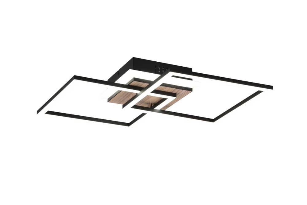 Plafondlamp Giro vierkant Trio 4017807562019