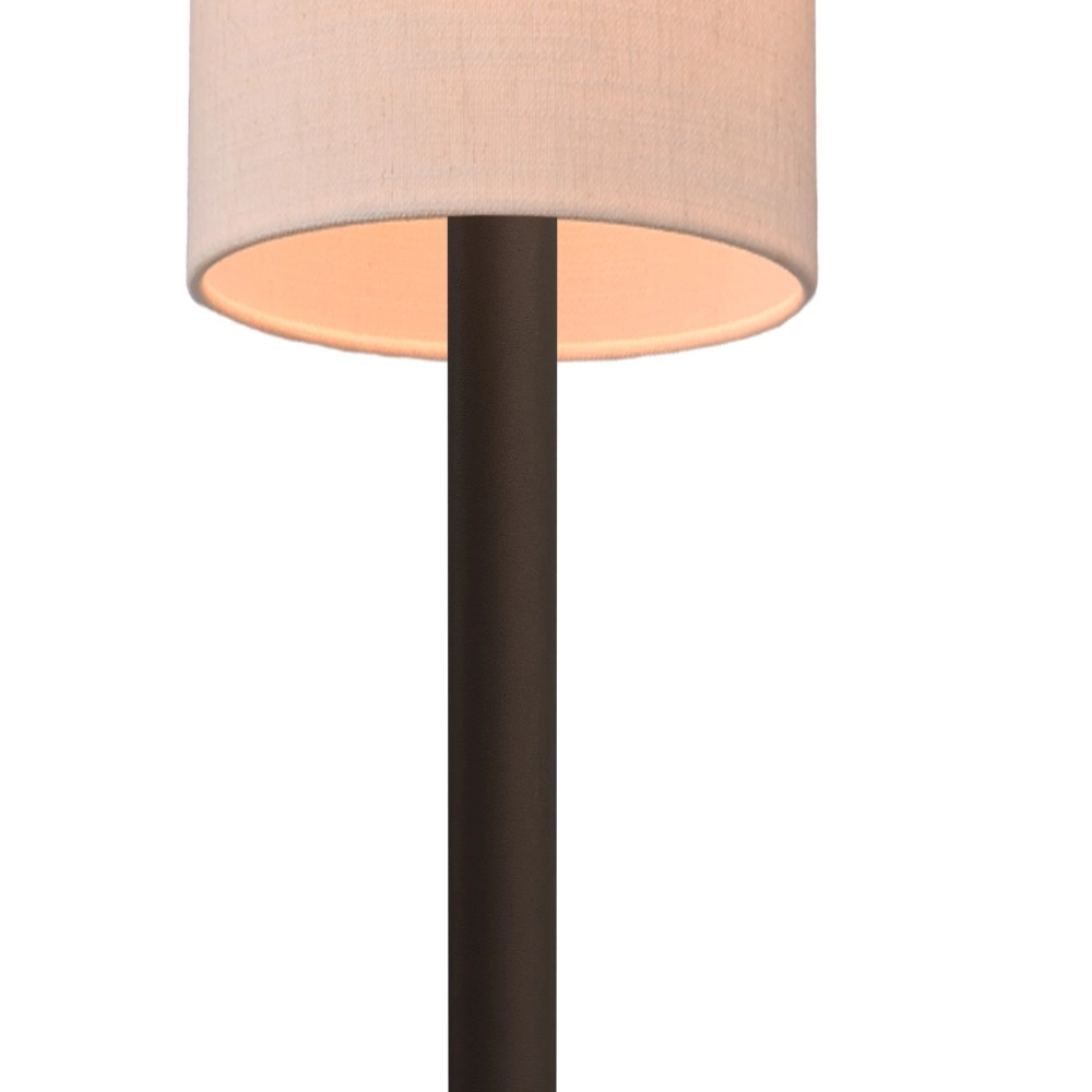 Vloerlamp Lisbourg cacao met off white kap Masterlight