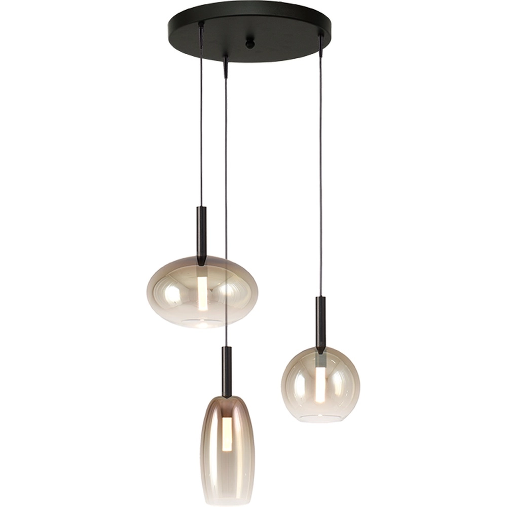 3L vide hanglamp Lido met gold-fading glas