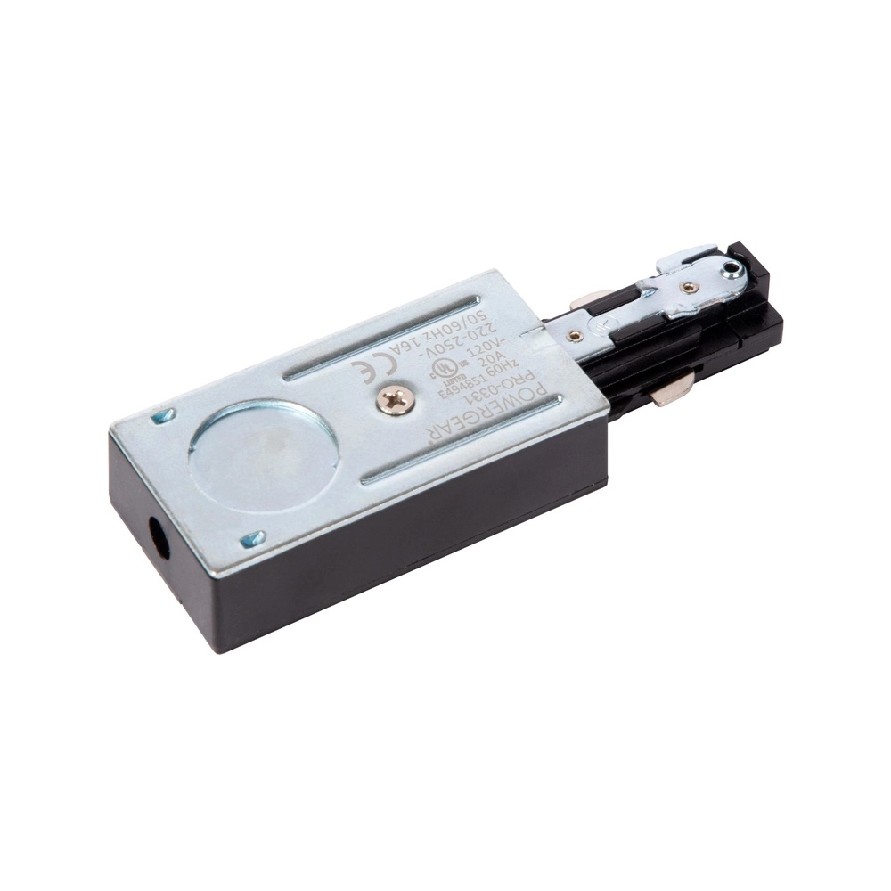 Rail voeding Track 1-fase zwart Lucide 5411212093622