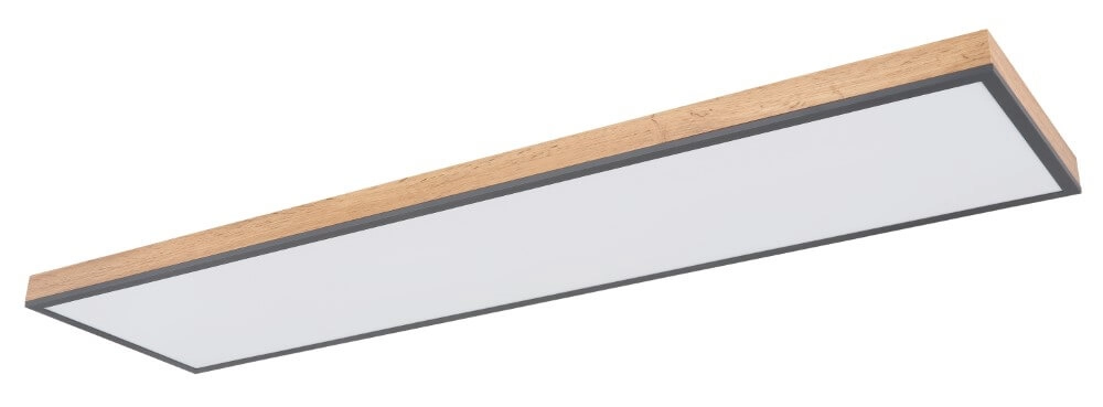 Houten led plafondlamp Doro 120x30cm Globo 9007371428014
