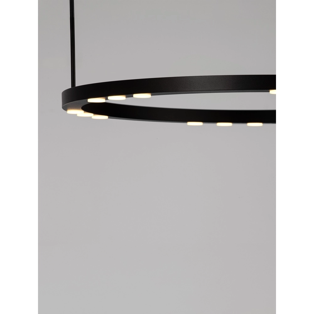 Strakke hanglamp Lunette zwart Ø 660cm Lyora 5212017465191