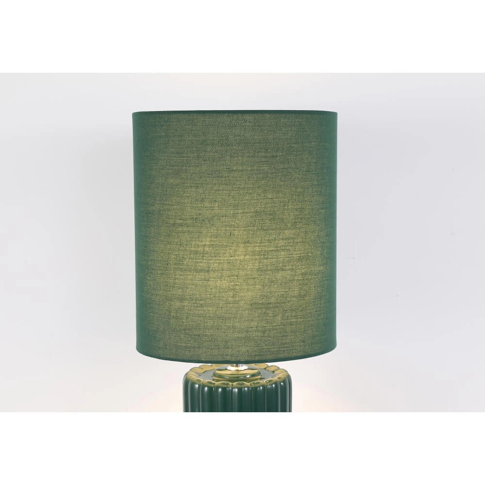 Groene tafellamp Groove keramisch Searchlight 5053423274058