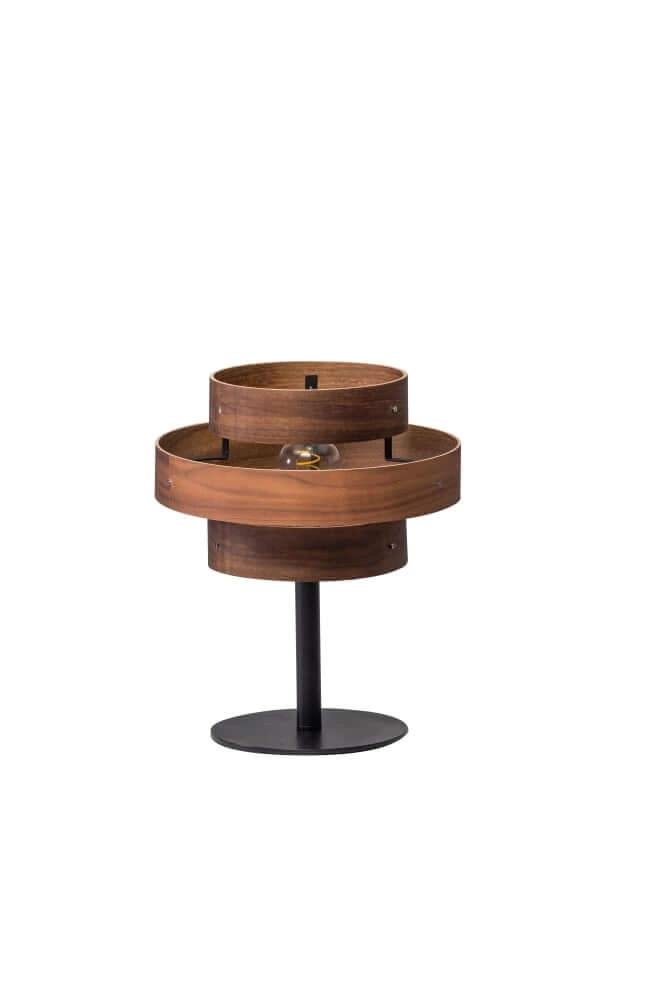 Tafellamp Walnut walnoot bruin Ø 31cm