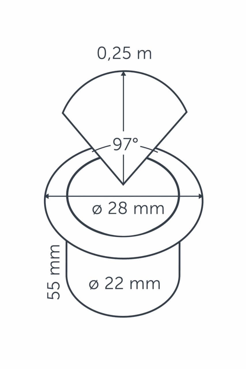 Small recessed spot Fusion 22 RVS 12 volt LED In-lite 8717051003509