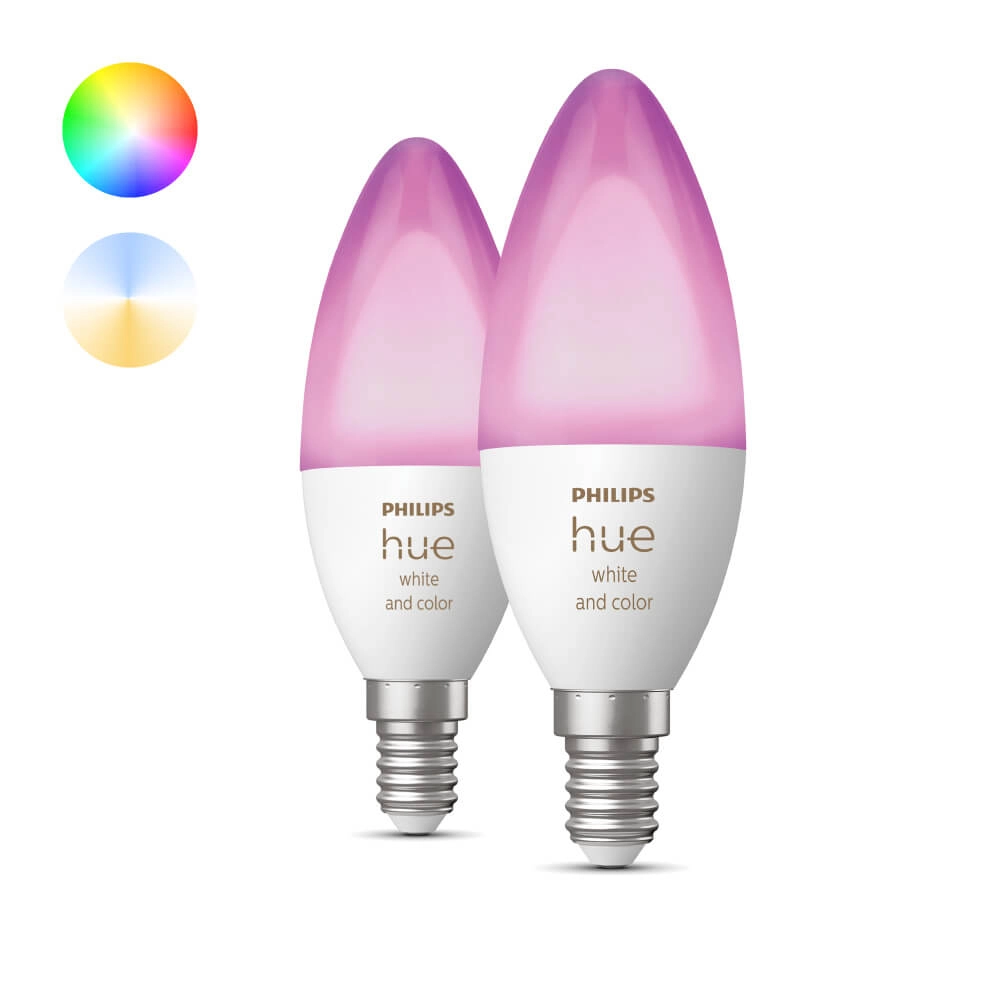 Hue - E14 - 5W - White and Color set van 2