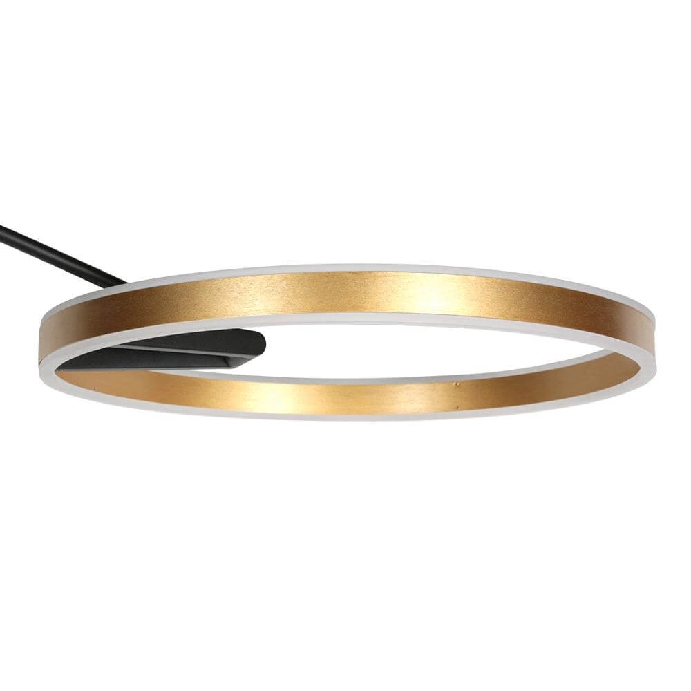 Design booglamp Ringlux zwart met goud Steinhauer 8712746177398