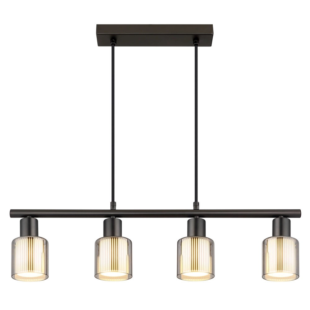 Design hanglamp Villegas 4-lichts gunmetal Globo 9007371572953