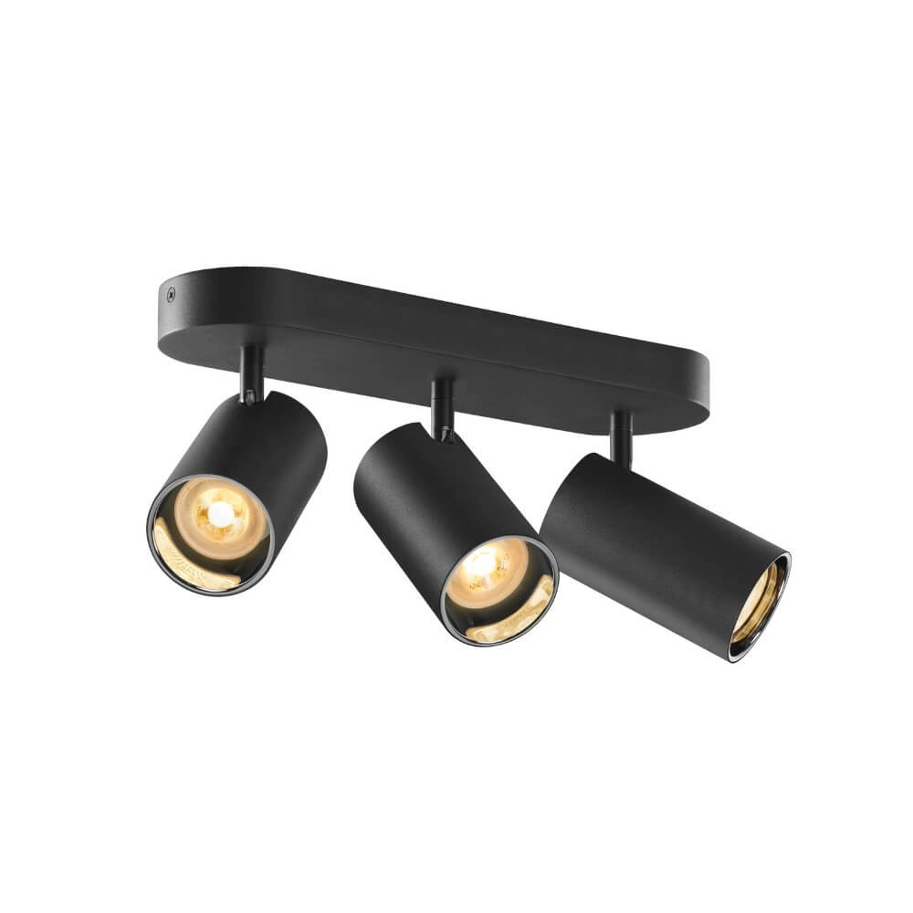 3-lichts opbouwspot Asto Tube zwart - 3x GU10 SLV 4024163266130