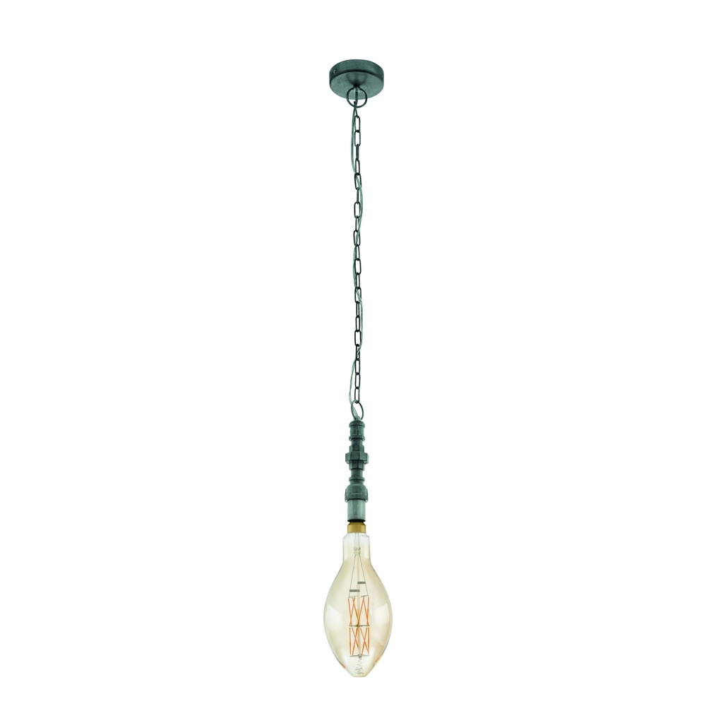 Gotische hanglamp Pensilva zilvergrijs
