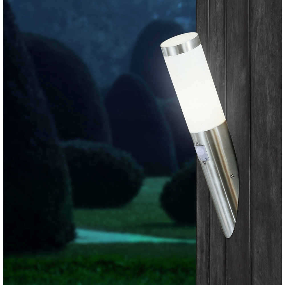Buitenlamp Boston Led RVS met wit en sensor Globo 9007371282333