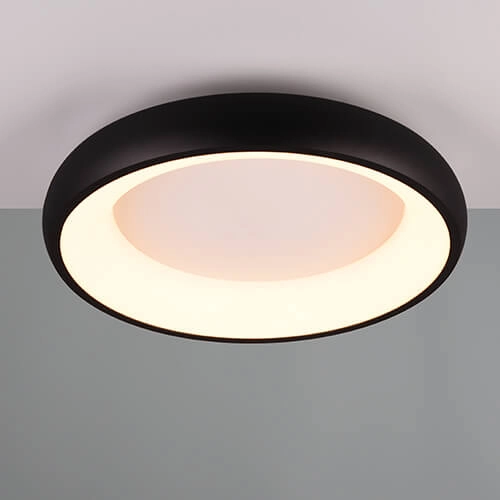 Led plafondlamp Cardona zwart - Ø 45cm