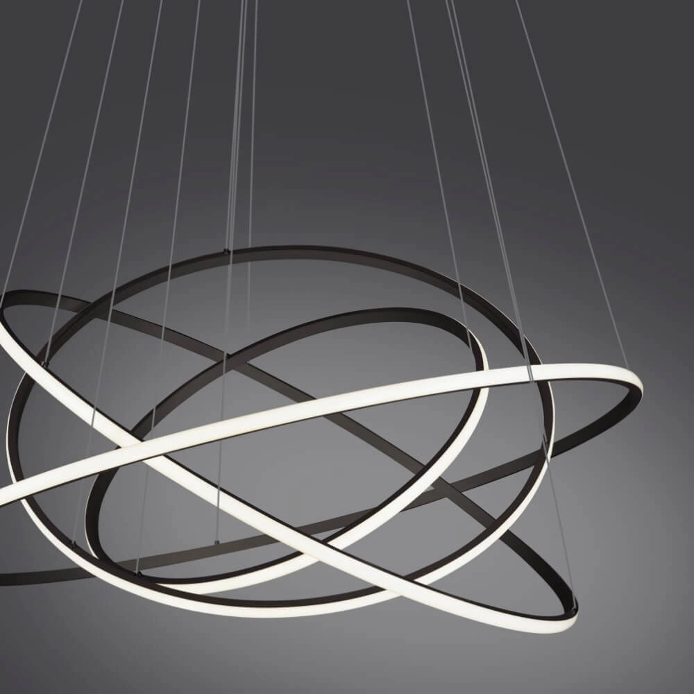 Moderne hanglamp Tessara antraciet Paul Neuhaus 4012248372654