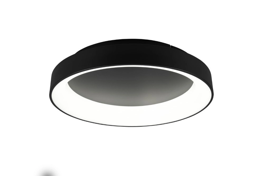 Led plafondlamp Girona 48w - 2700-6000K - 60cm zwart Trio 4017807489866