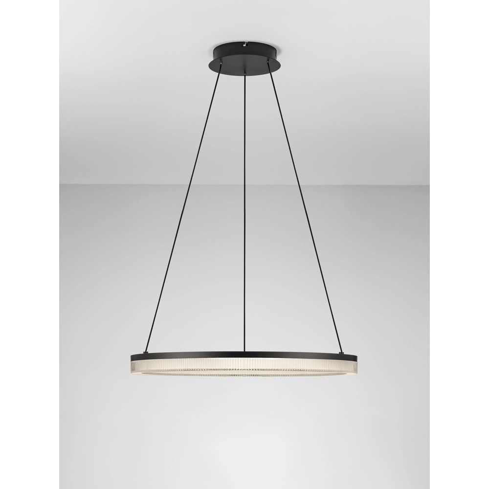 Zwarte hanglamp Lonela enkel