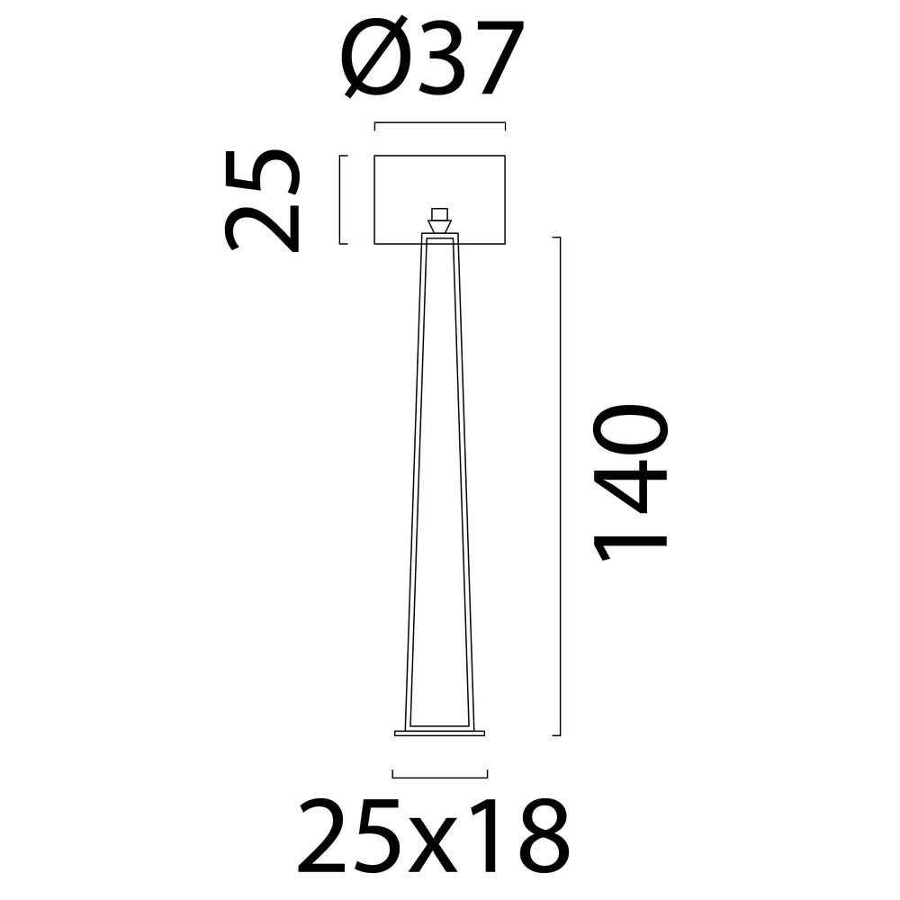 Vloerlamp design Terry Dego cacao Masterlight 8718121436425
