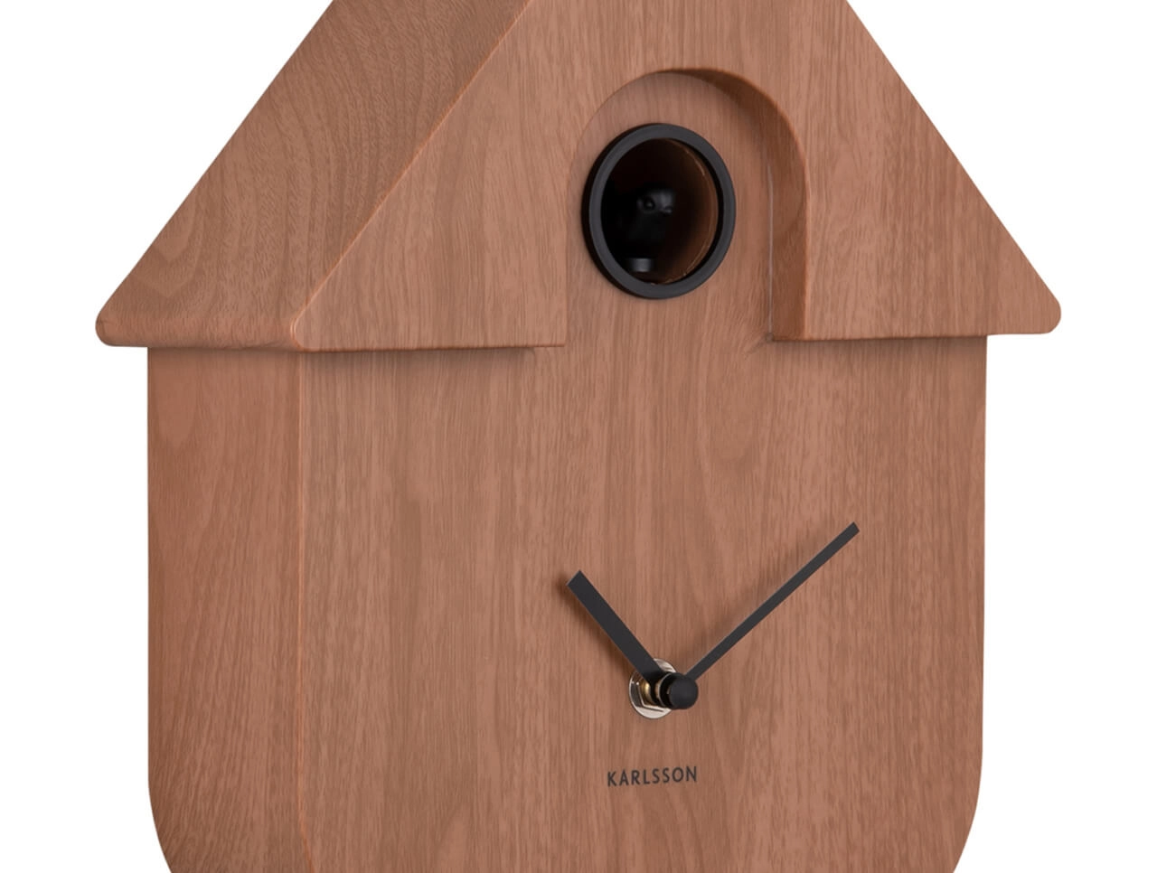 Wandklok Modern Cuckoo donker hout Karlsson 8714302734175