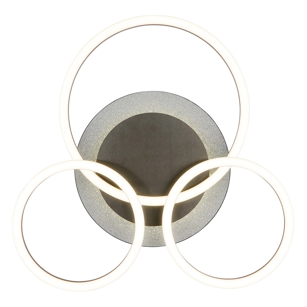 Zwarte plafondlamp Norberto 3 ringen Globo 9007371572830
